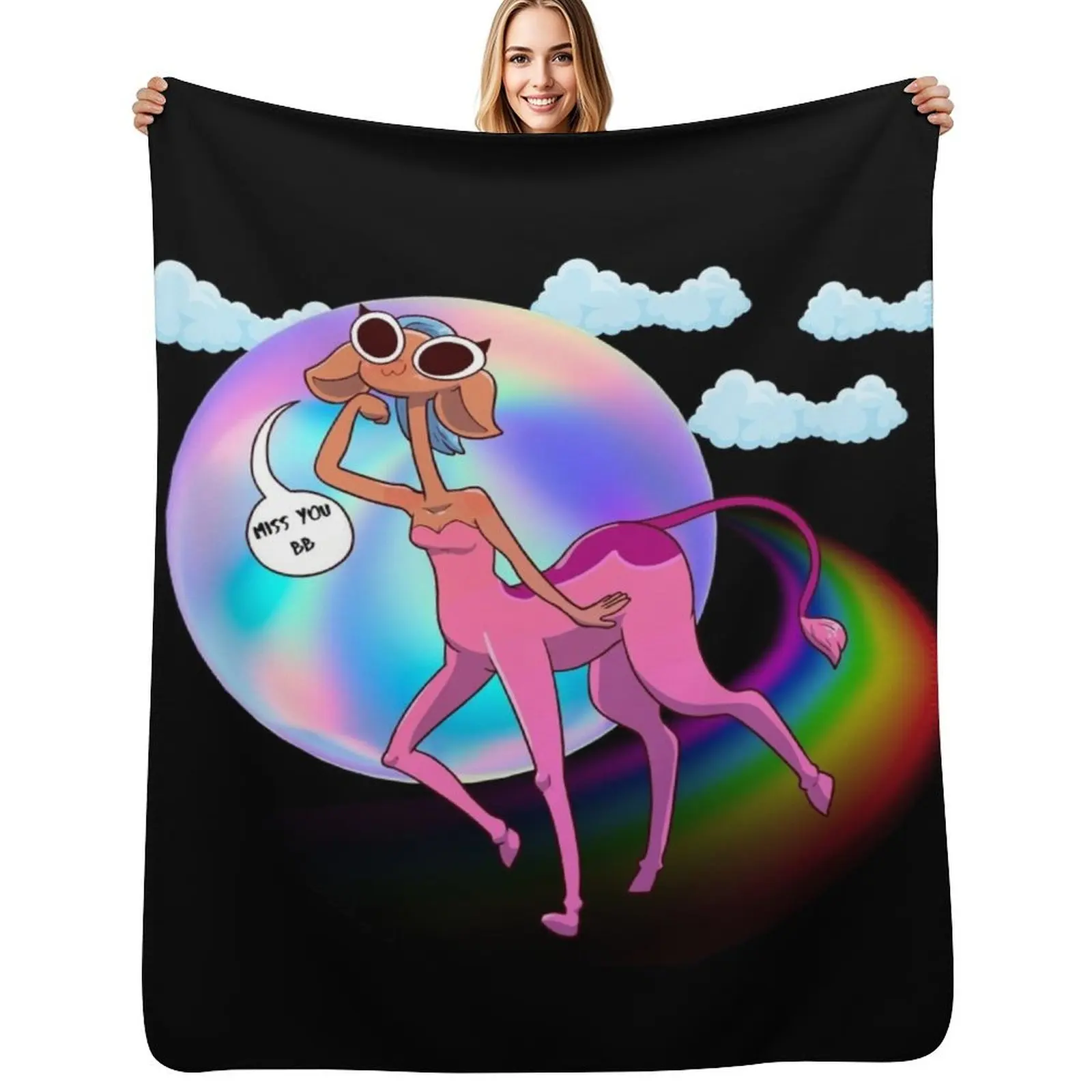 

Glendale Miss You Bb Centaurworld Throw Blanket Machine Washable Soft Warm Blanket