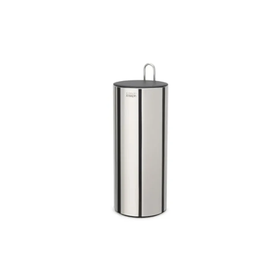 

EasyStore Luxe Stainless Steel Concealed Toilet Paper Storage with Lid Hods up to 3 Rolls