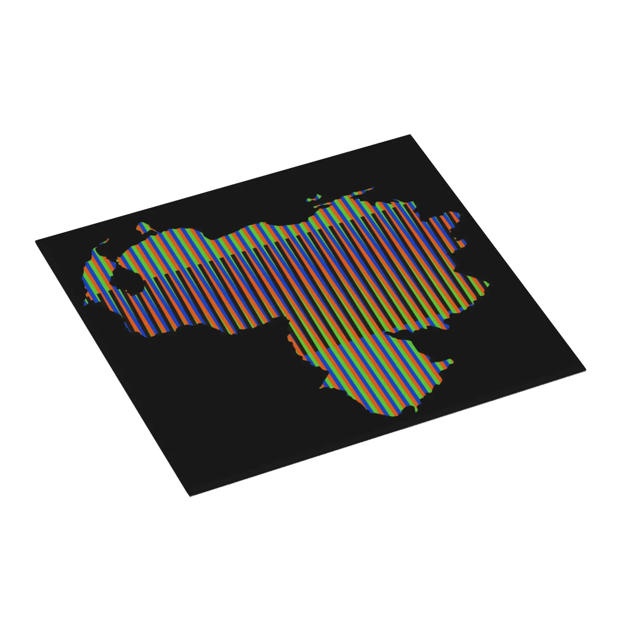 Venezuela Artist Carlos Cruz Diez Non‑Slip Waterproof Absorbent Barware Tableware Oil Proof Reusable Drying Mat For Kitchen