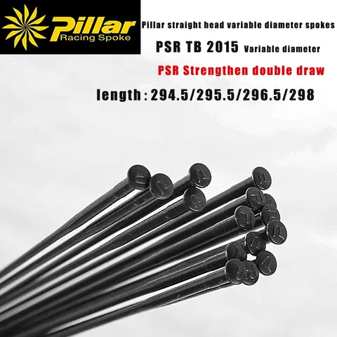 Taiwan Pillar mountain bike PSR1420/22 stainless steel straight head flat spokes 2015 variable diameter bicycle spokes