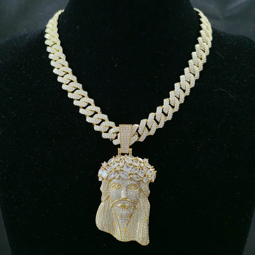 KeloKang Jesus Pieces Pendant Silver Gold 14mm 3
