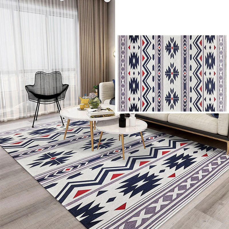 Modern Minimalist Carpet for Living Room Light Luxury Morocco Area Rug Large Anti-skid Geometric Kid Play Mat Nordic Ins Carpets