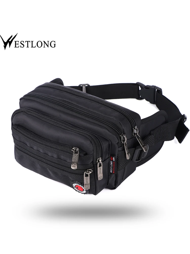 De moda de paquete de la cintura Casual funcional impermeable Fanny Pack cinturón bolsa hombre Cartera de teléfono bolsas Unisex 3935