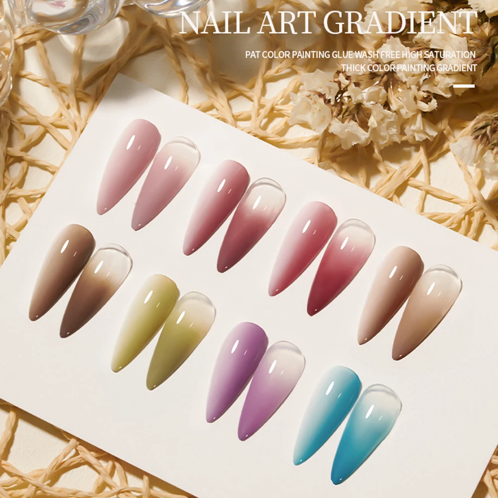 Solid-Cream Paint Nails Polish Gel High Pigmented Gel Nails Polish For Home