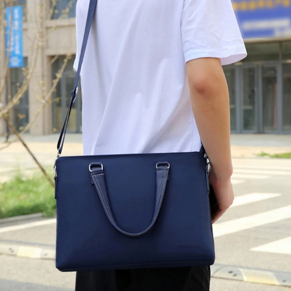 

1Pcs Oxford Waterproof Business Briefcase for Oxford Fabric Large Capacity Soft Thick Breathable Removable Shoulder