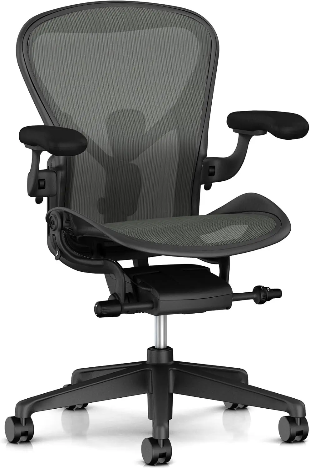 Herman Miller Aeron Ergonomic Office Chair With Tilt Limiter And Seat Angle | Adjustable Posturefit Sl, Arms, And Braking