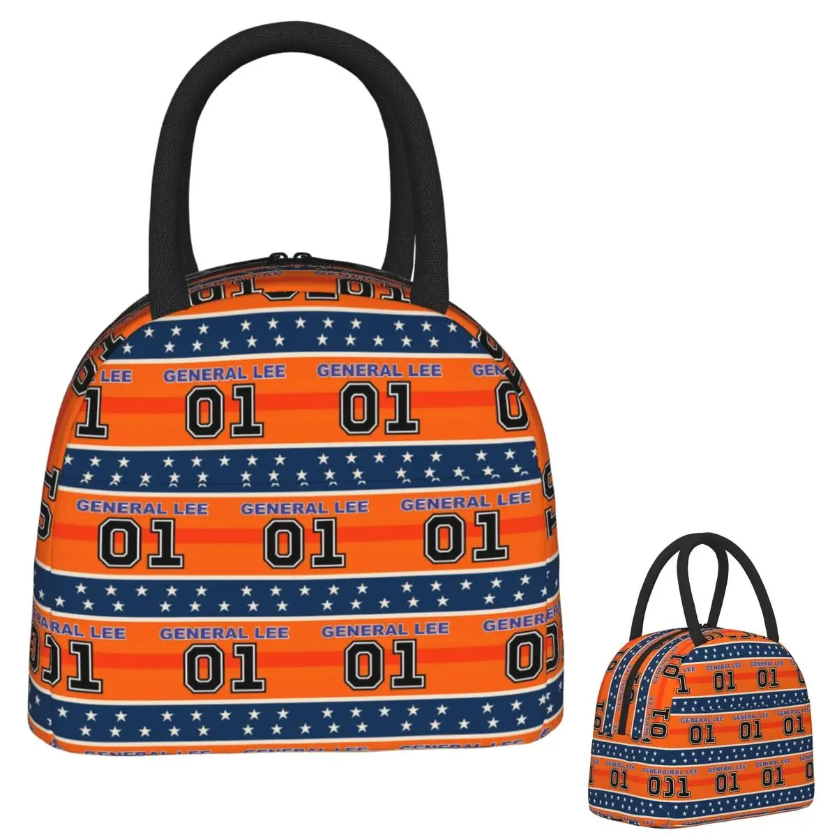 Dukes Of Hazzard Good Ol' Boys Racing Car 01 General Lee Insulated Lunch Bag for Women Kids Portable Thermal Lunch Box Tote