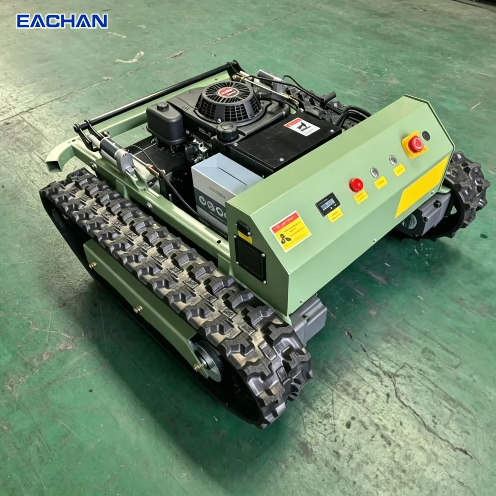 Remote Control Lawn Mower Tracked Brush Mower All Terrain EPA CE Certified Commercial Grade Grass Cutting Equipment