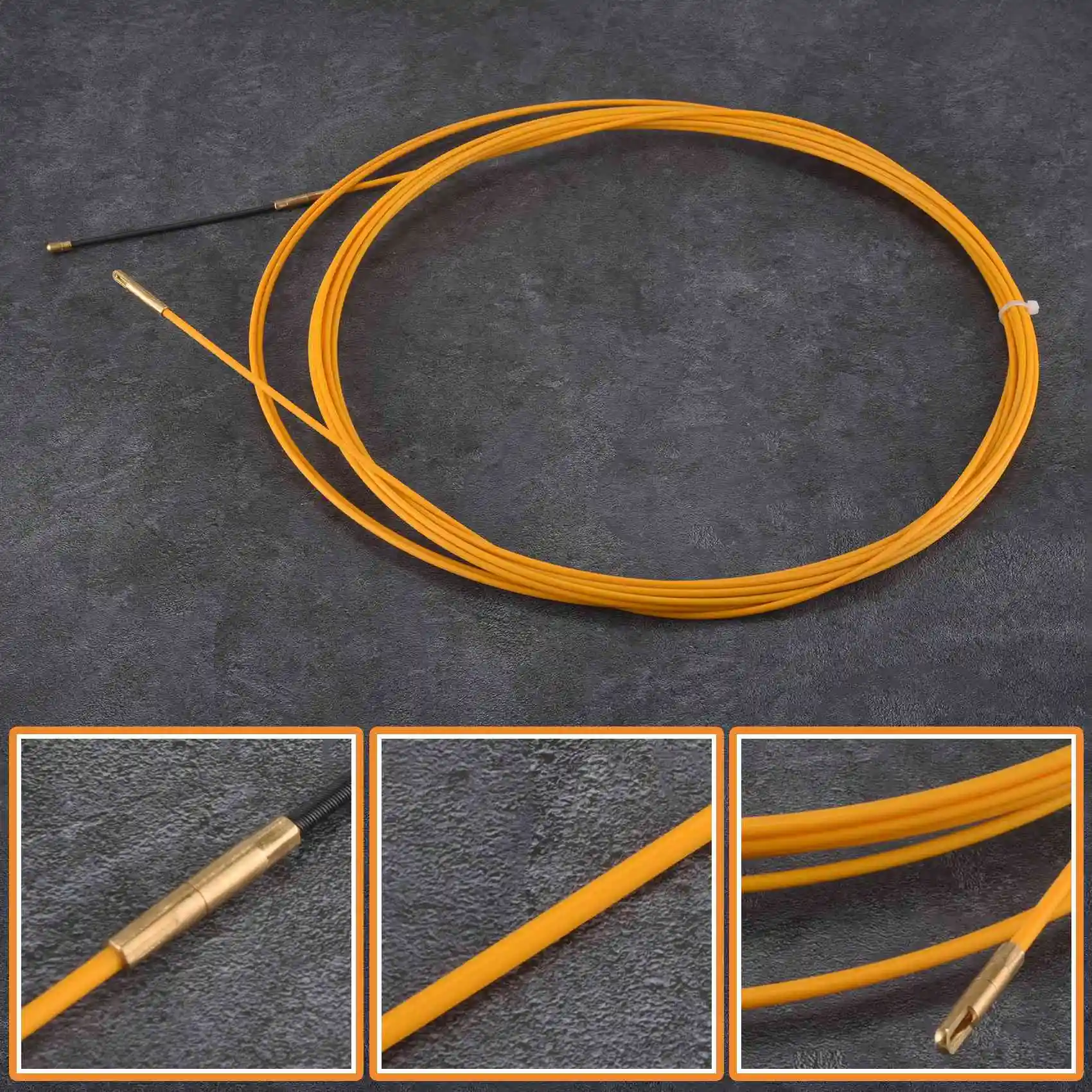 

ABYA 10 м 3 мм направляющее устройство стекловолоконный электрический кабель толкатели воздуховод змея стержень рыбная лента проволока