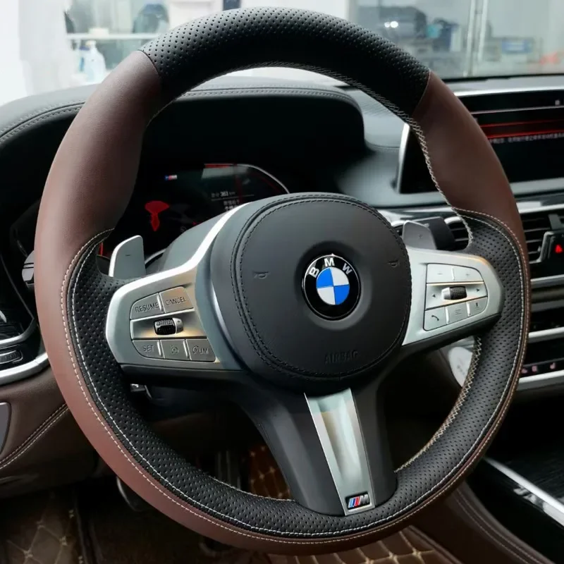 

Замшевый кожаный чехол на руль автомобиля своими руками для BMW 3 серии 320 325 5 серии 525 530 118 X1 X2 X3 X4 X5 X7