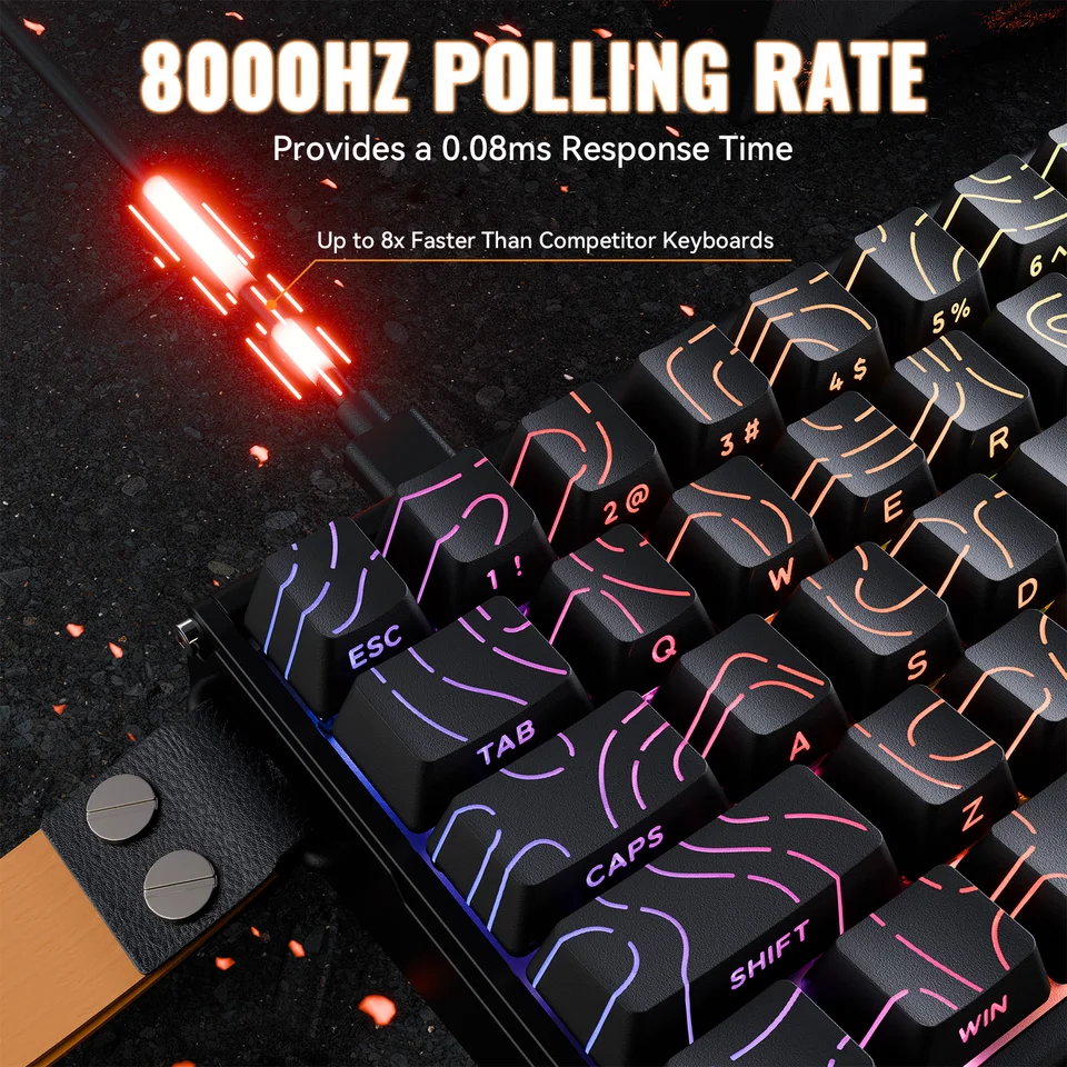 ATTACK SHARK X68MAX HE Aluminum Rapid Trigger 8KHz Wired Gaming