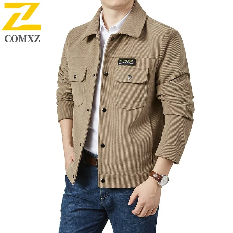 

Men's Work Jacket 2025 Casual Multi Pocket Lapel Outdoor Business Jackets Hiking Travel Durable Lightweight Windbreaker Coat