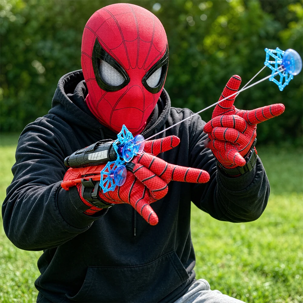 Miles Morales Spider-Man Cosplay Mask & Glove Set — detail image 7