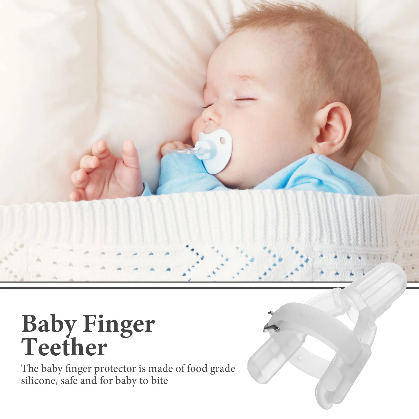 Thumb Sucking Prevention Anti-Bite Cover Finger Teether for Babies Child