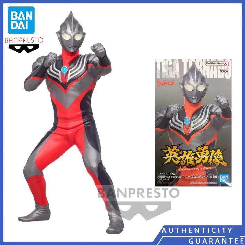 

[In stock] Bandai BANPRESTO Heros Brave Statue Figure Ultraman Tiga 17cm Genuine Cartoon Anime Action Figure Model Toy Ornaments