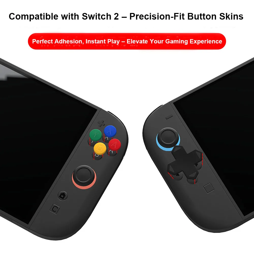

For Switch2 Button Cover Button Skins For Switch2 Console Heightened Button Sticker Direction Sticker