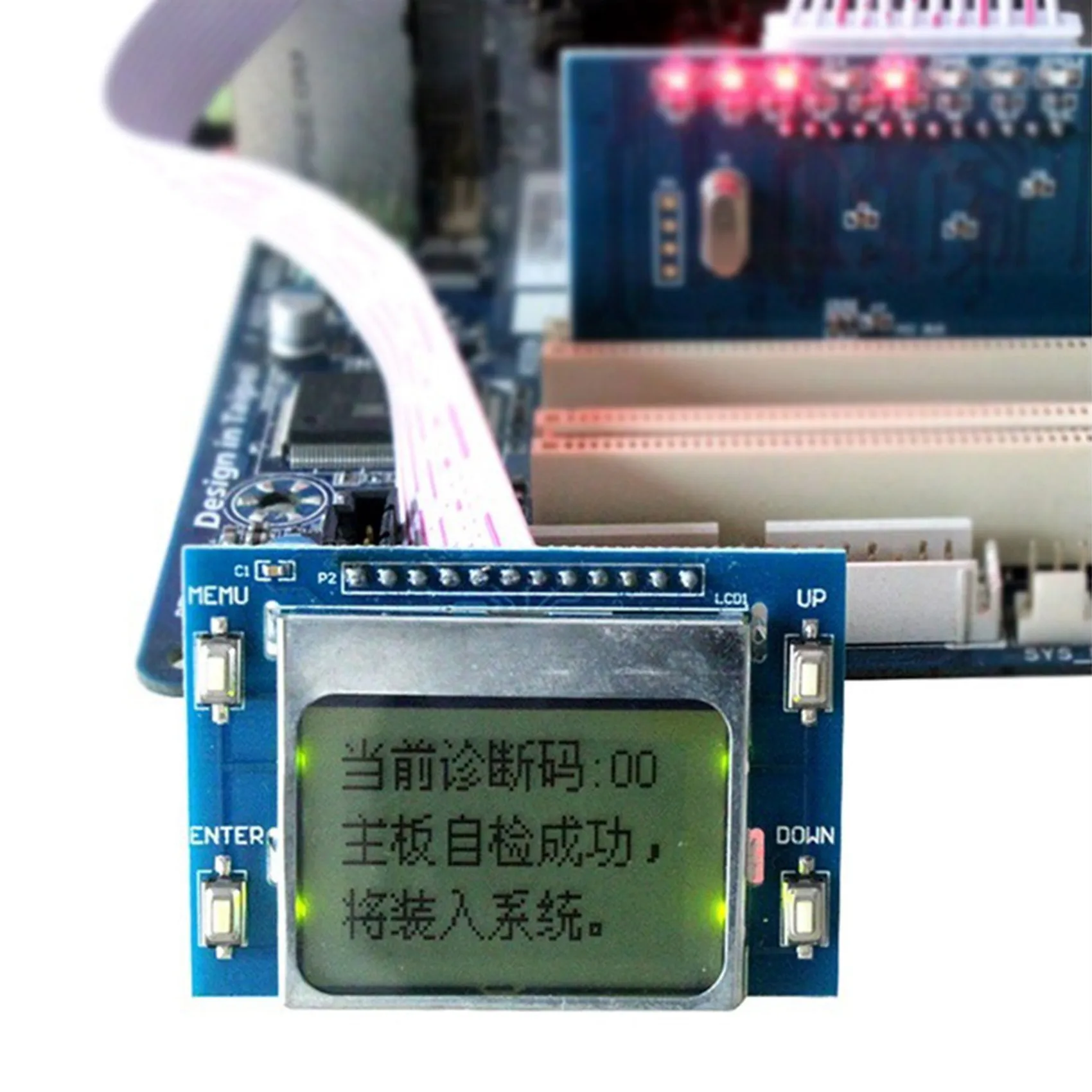 PTi9 Motherboard Test Card Graphics Computer Tester Card Chinese and English Diagnosis Card Motherboard Test Card