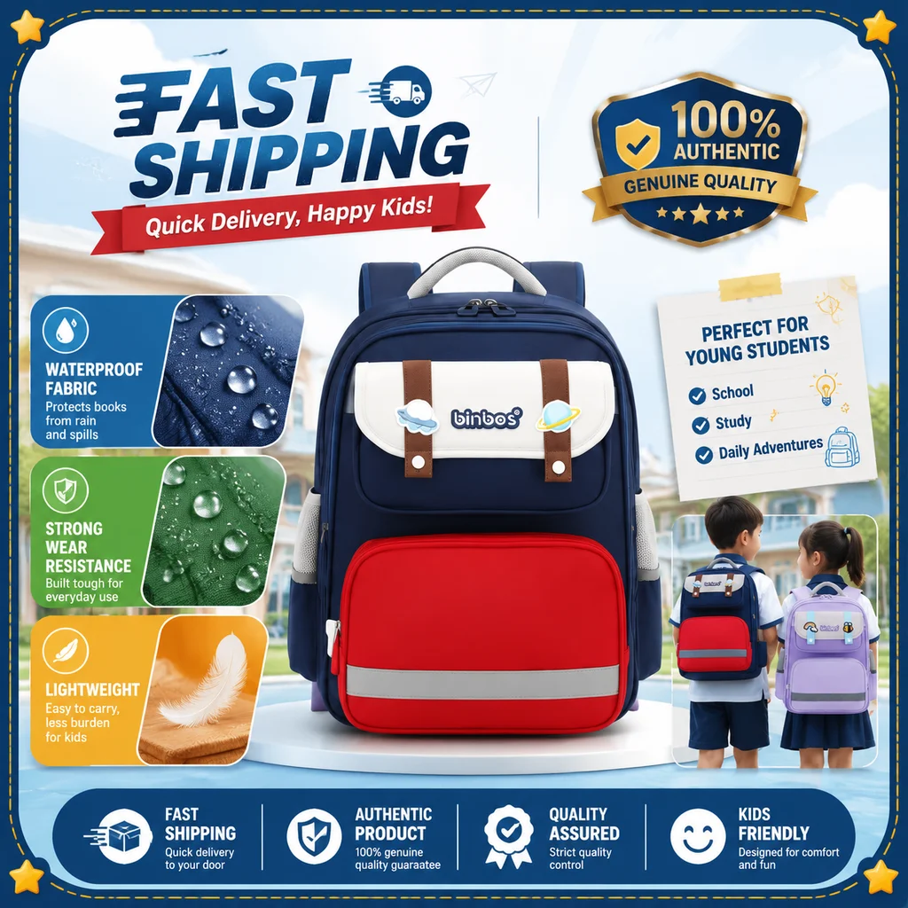 Sun Eight Binbes College Wind Reducing Backbone Protection Backpack Gift For Male And Female Students Gift