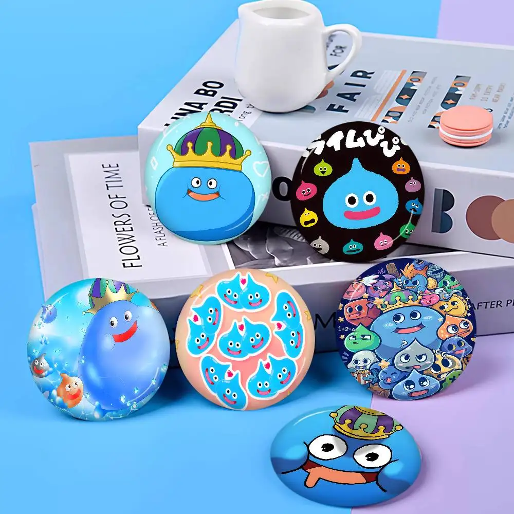 D-Dragon Quest Slime Soft Button Pin Bright Printed Icon Gift For Friends Badge Collar Brooch Lapel Pin Metal