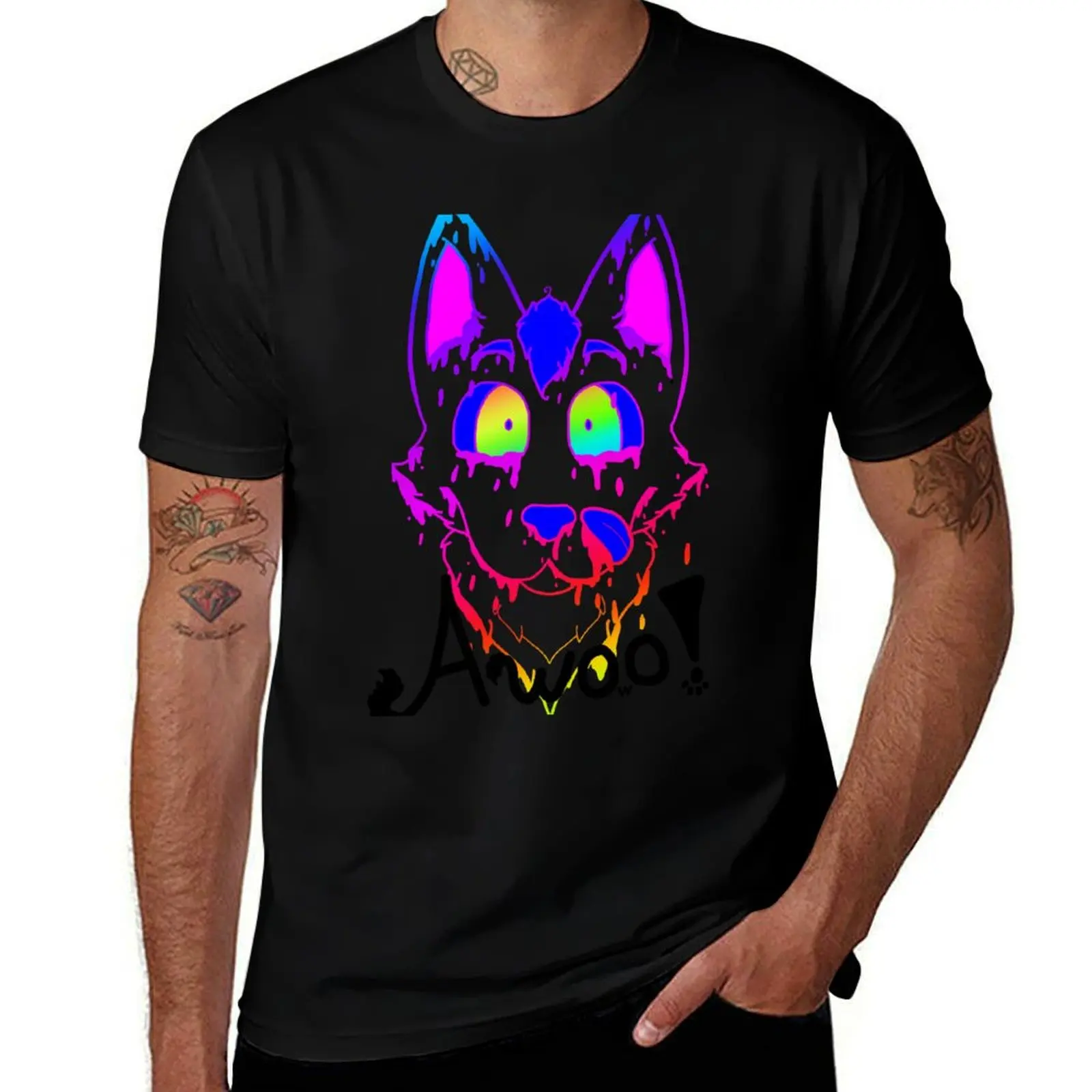 

Rainbow Furry Awoo T-Shirt All Weather Casual Short Sleeve