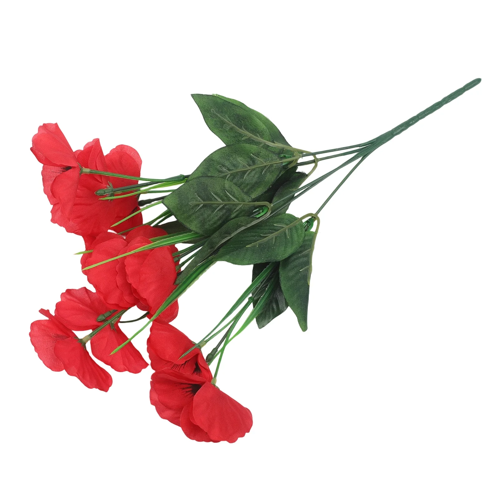 Artificial Pansy Flowers Crafted with Silk Cloth Material for Decorative Use in Living Spaces Dining Areas and Workspaces