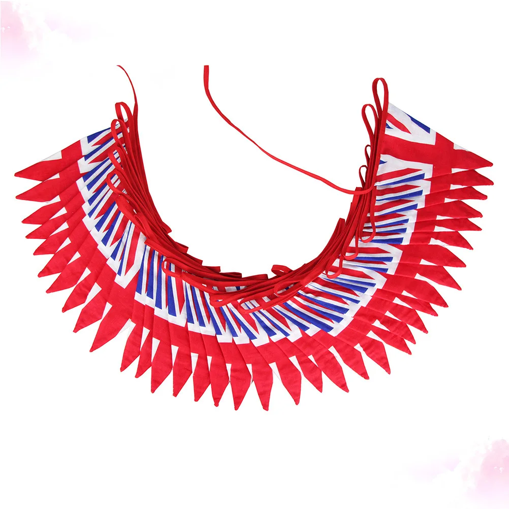 

1pc Uk Flag Banner Cotton Material Lightweight Durable Hanging Decoration For Party Festival Patriotic Event Wall Decor Flag