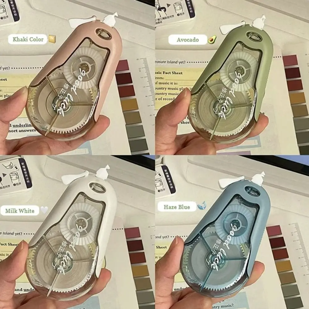 New Design Silent Correction Tape Smooth Flip Cover Modification Tape Large Capacity Aesthetic White Covering Tape School