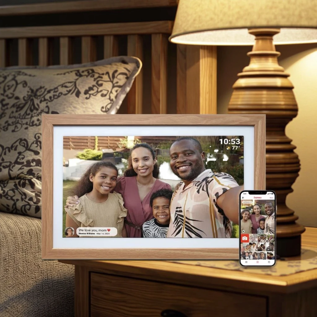 

Innovative Wooden Smart Frame High Definition Digitale Fotolijst Cloud Sync Digital Frame