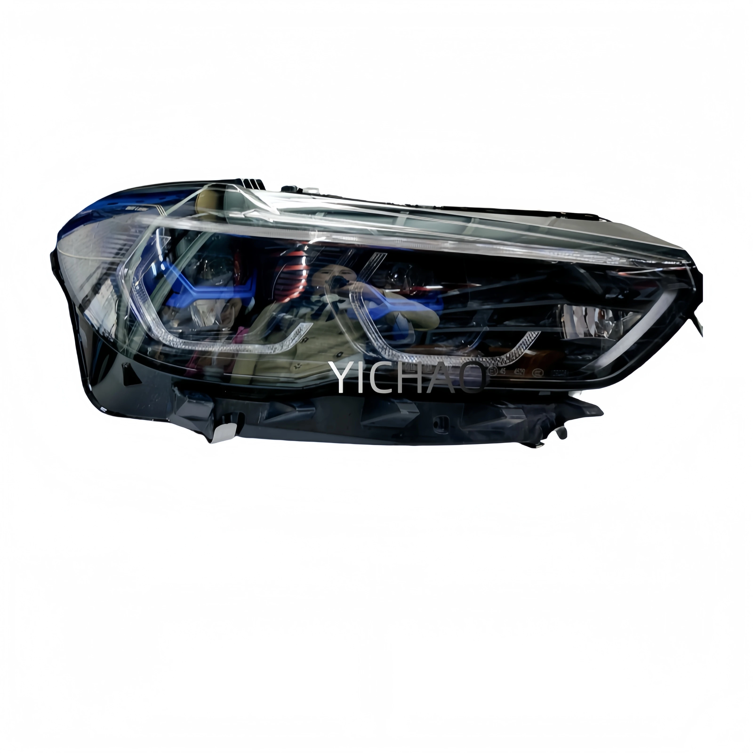 2019-2023 for X5 X6 F95 G06 G05 OEM High Quality LED Headlights Shadow Line Black DRL at 12V  White Light Color
