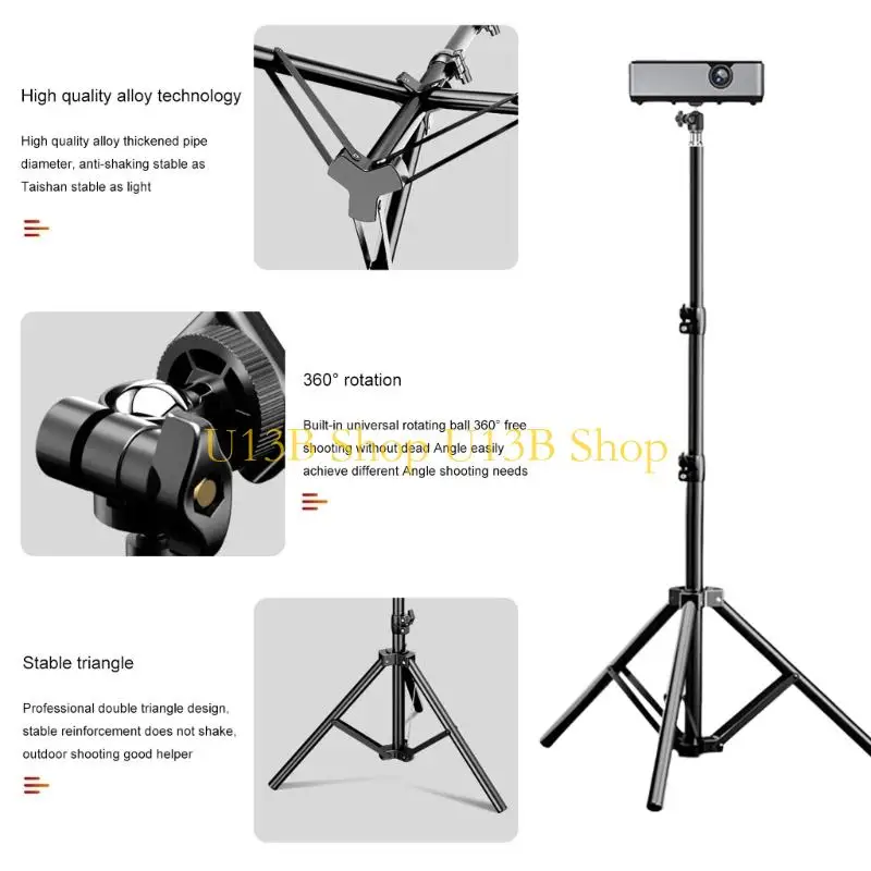 Chân máy máy chiếu U13B đứng cho máy chiếu và camera có chiều cao có thể điều chỉnh và khả năng xoay 360 độ