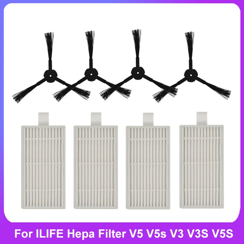 For iLife Hepa Filter V5 V5s V3 V3S V5S V50 Pro V55 X5 Robot Vacuum Cleaner Accessories Spare parts Replacement Consumables