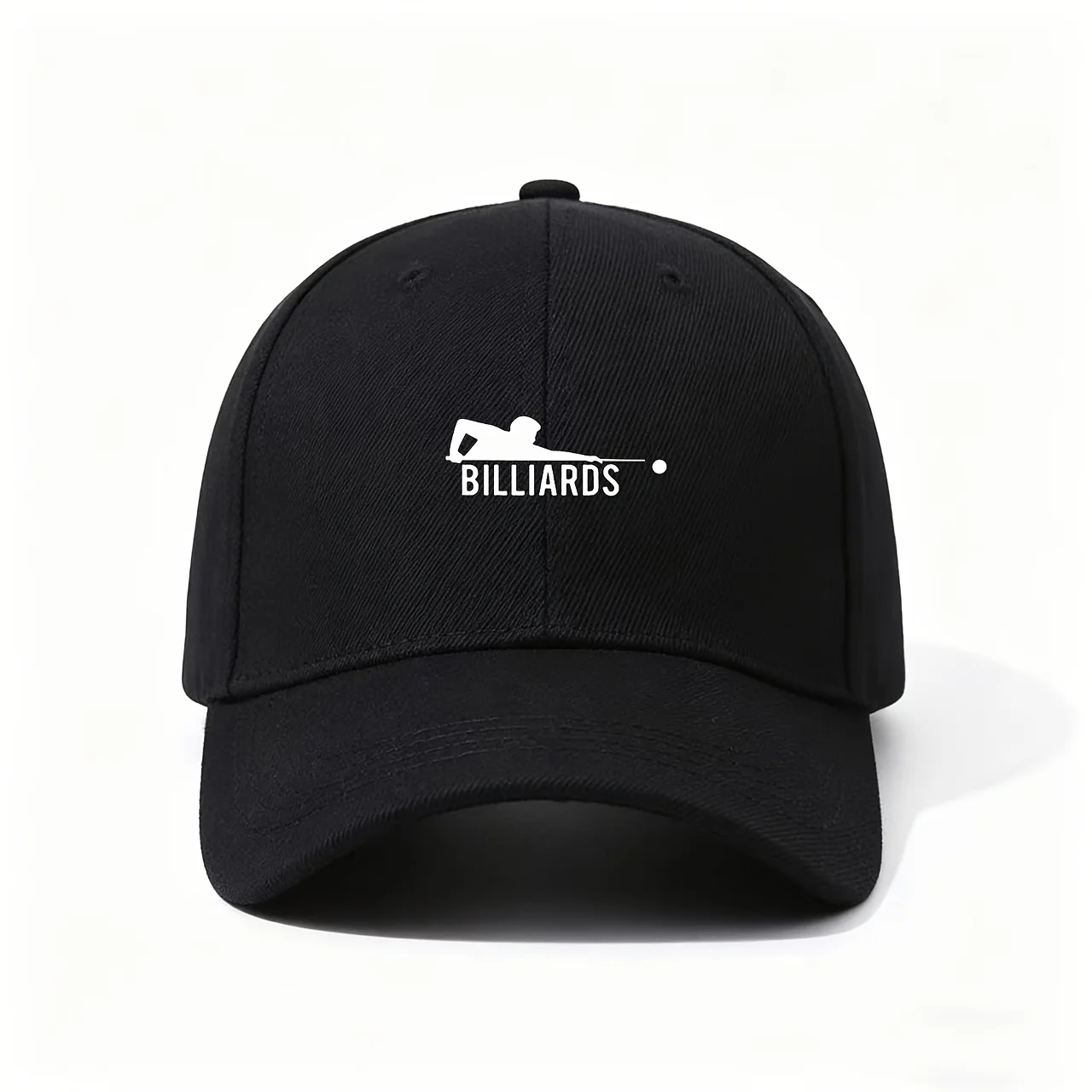Baseball Cap, Minimalist Billiards Snooker Sports Pattern Cool Leisure Club Style Unique Holiday Gift Casual Fashion Hat