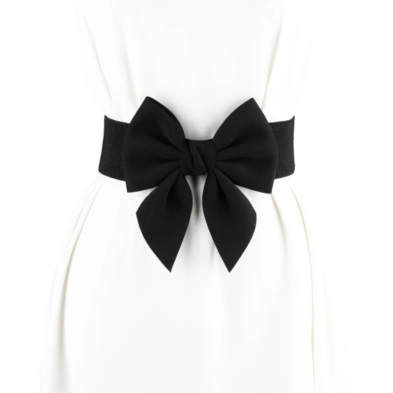 女性のためのバックル付きの伸縮性のあるウエストバンド,幅広のフェミニンなファッションアクセサリー