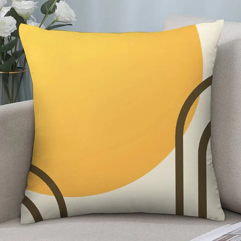 Abstract Cycling pattern Double-sided Printed pillow cover Short plush Suitable living rooms bedrooms sofas throw cushion cover