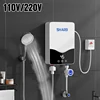 Chauffe-eau électrique instantané sans réservoir, 110 W, 220V/5500 V, usage domestique polyvalent, douche chaude 1