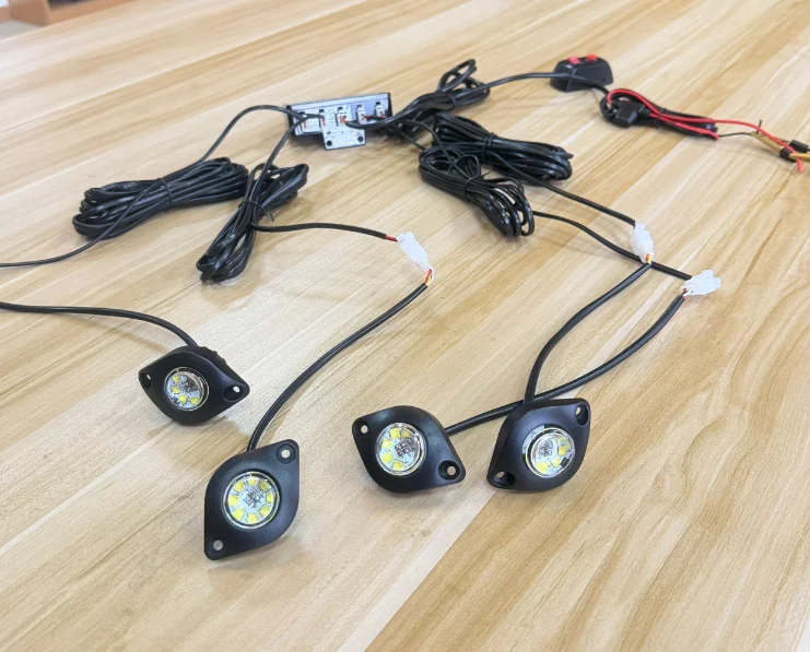 Super Bright 12 LED Surface Mount Strobe Warning Light - IP65 Waterproof Emergency Hazard Beacon for Any Vehicles in stock
