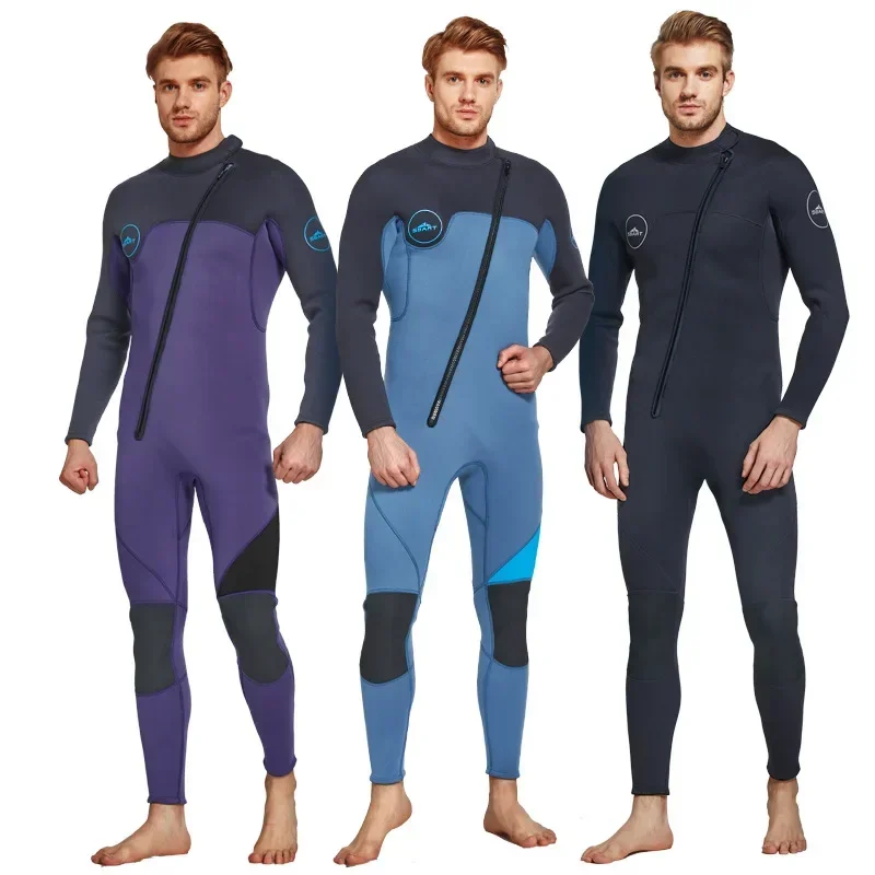 

Neoprene Wetsuit Diving Suit for Men 3mm Thicked Snorkeling Professional Surfing Suits Keeping Warm One-pieces Swimsuit