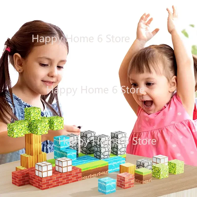 

New 60-100Pcs Magnetic Building Blocks Magnet Set For Boys & Girls Age 3+STEM DIY Sensory Toys For Gifts Construction Toy