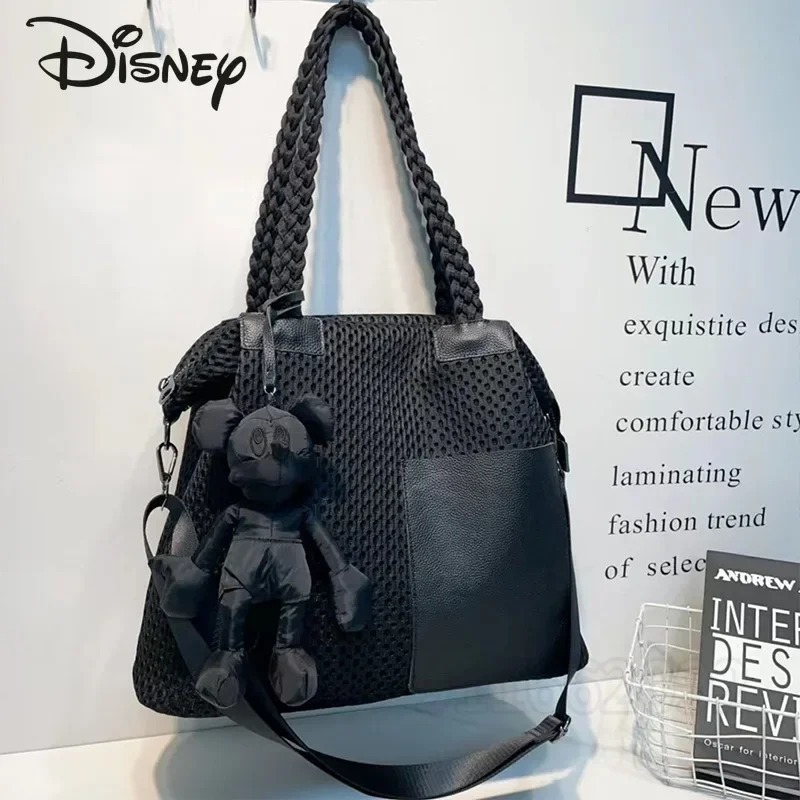 

Disney Mickey's New Women's Shoulder Bag Luxury Brand Fashionable Women's Shoulder Crossbody Bag Cartoon Tote Bag Large Capacity