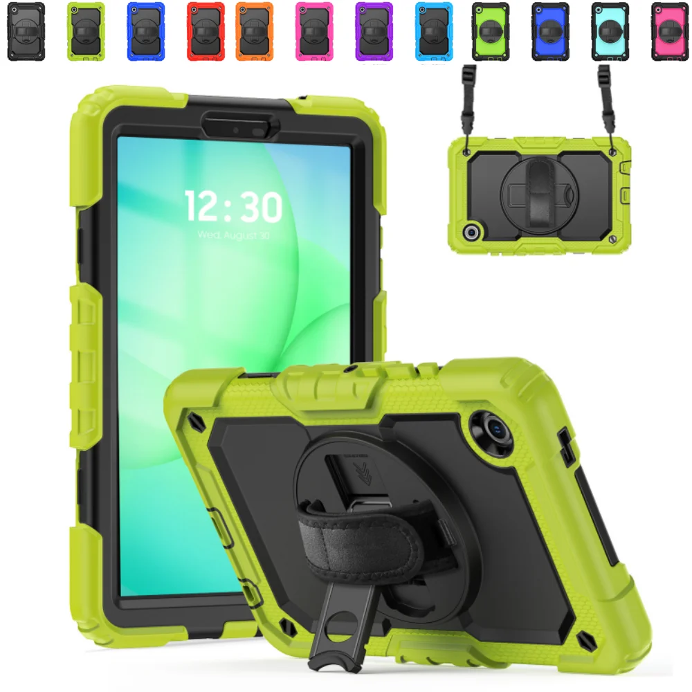 

Heavy Duty Case for Samsung Galaxy Tab A11 8.7 inch SM-X130 SM-X135 A9 8.7" SM-X110 SM-X115 Tablet Cover with PET film & Straps