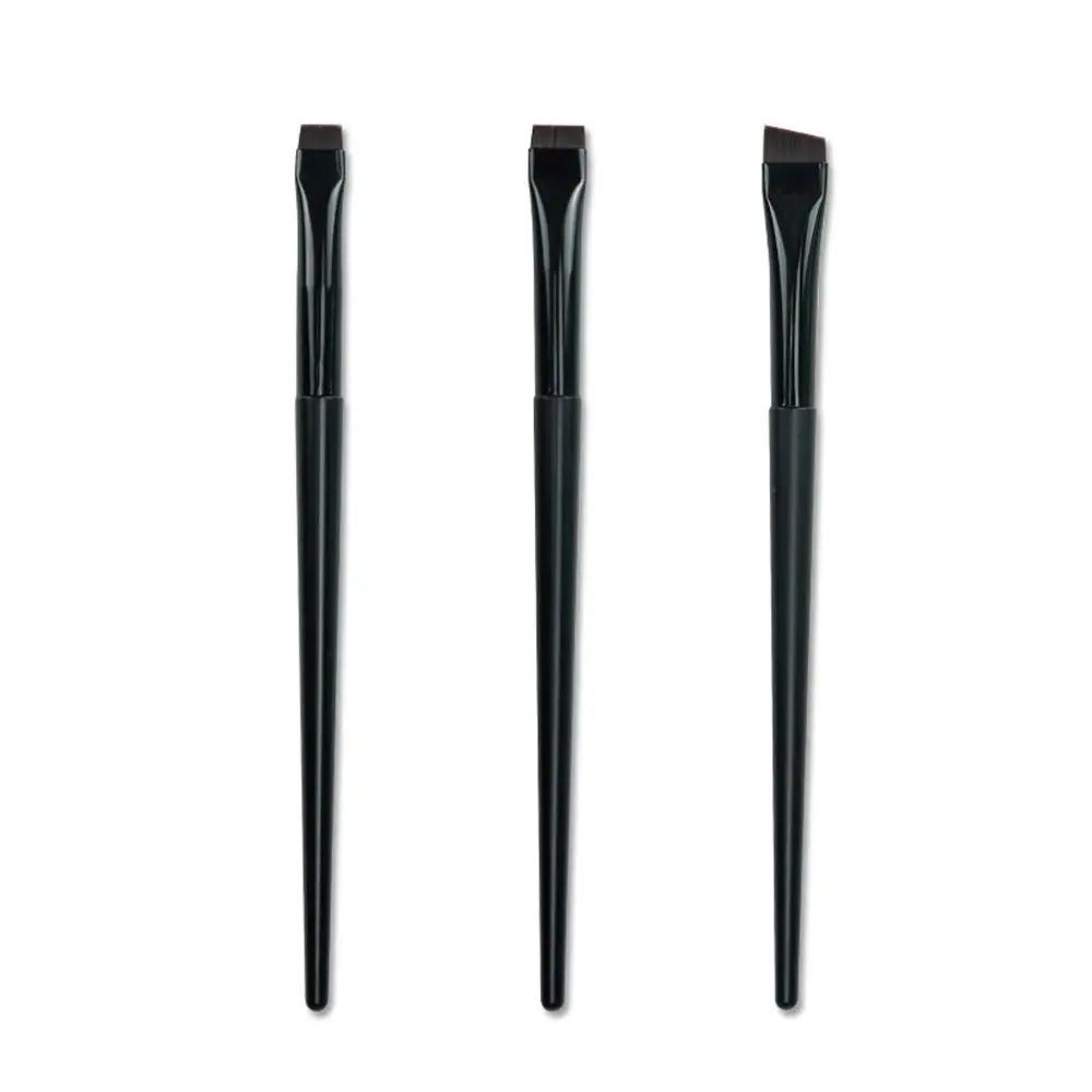 Schoonheid Beginners Schuine Cosmetica Borstel Platte Wenkbrauwborstel Mes Make-Up Borstels Liner Wenkbrauw Borstel Hoekige Fijne Eyeliner Borstels