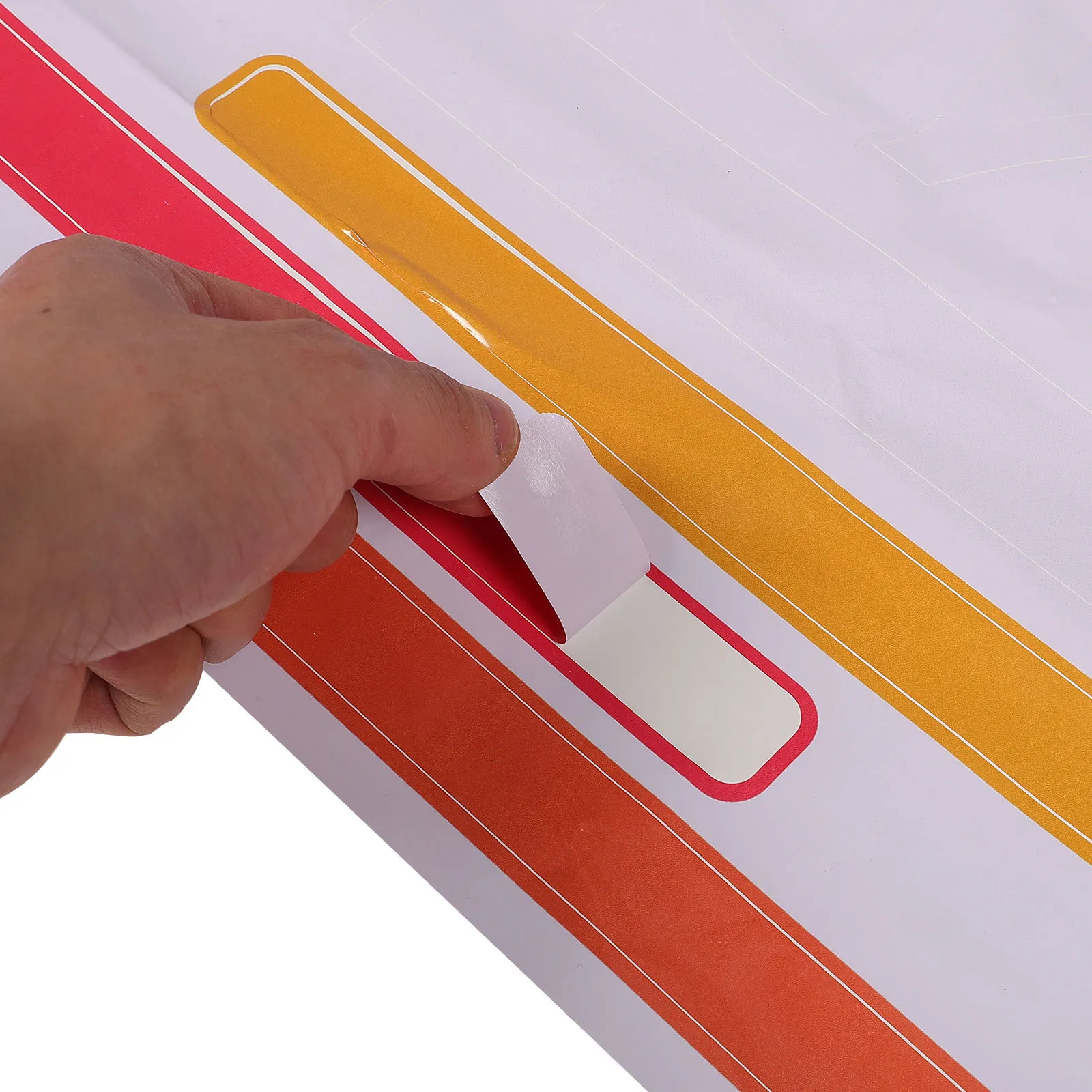 

2 Sheets Thickened Waterproof Adhesive Jumping Floor Stickers for Kids Long Jump Sports Game Playroom Kindergarten Decorative