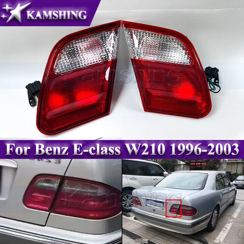 

Kamshing 1pair Rear Taillight For Benz E-class W210 1996-2003 Inner Taillamp Tail Lamp Signal Light Rear Brake Light Stop Lamp