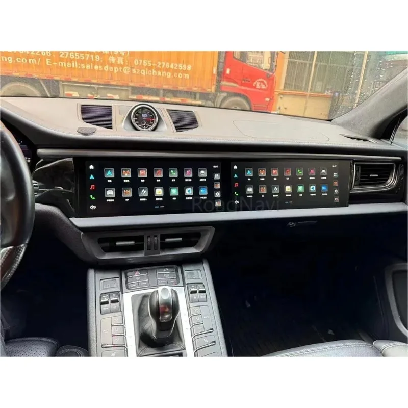 포르쉐 마칸 2014-2017용 듀얼 스크린 카 라디오 멀티미디어 플레이어, 지능형 시스템 CarPlay GPS 4G 360