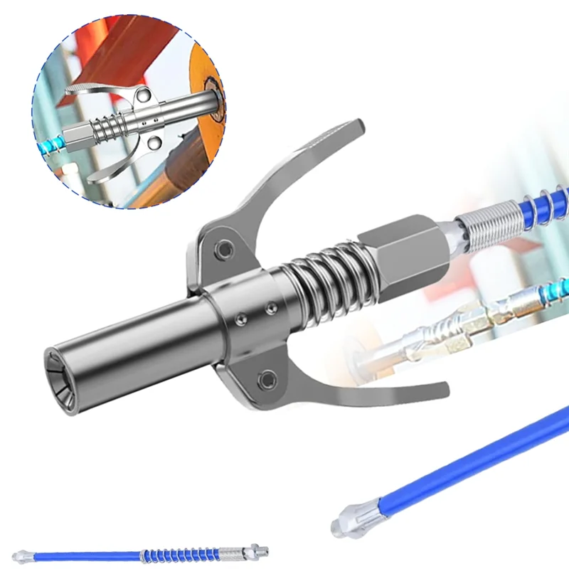 RMWIN-그리스 커플러, 더블 핸들 고압 잠금 플라이어 그리스 피팅, 수리 도구, NPT1/8 어댑터