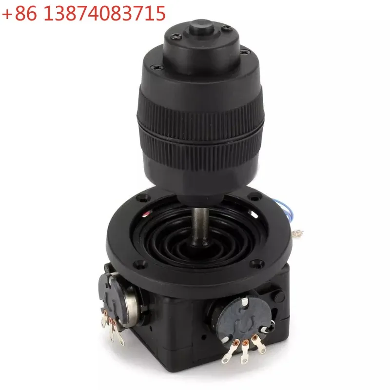 

JH-D400X-R2 5K JH-D400X-R4 10K 3 Axles 3D Industrial Rotary Joystick Push Button Switch