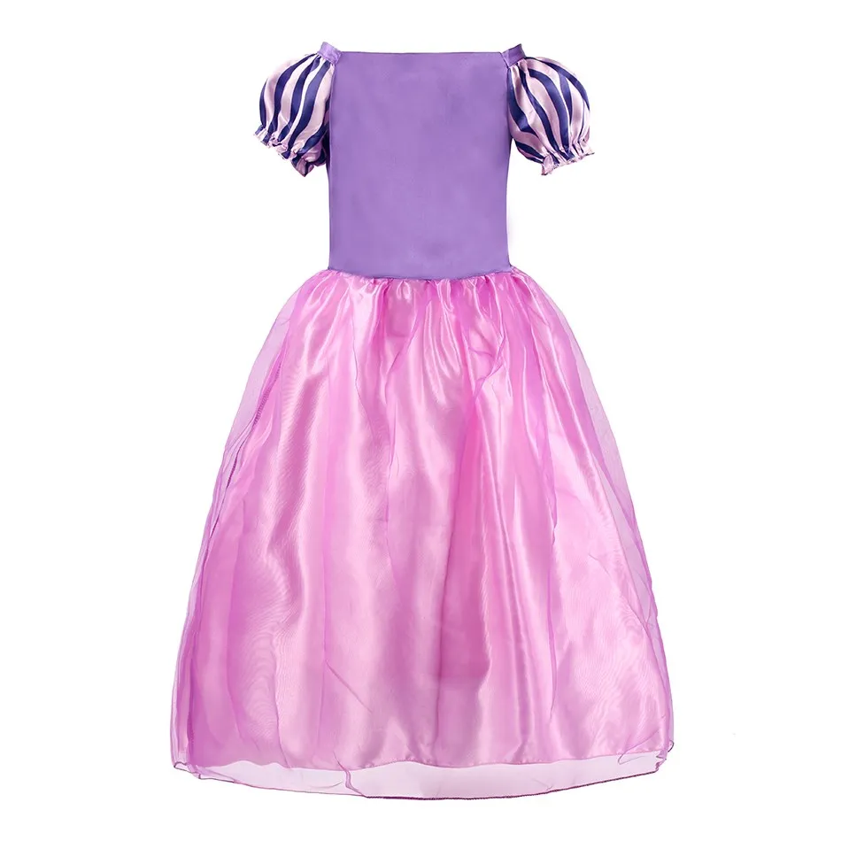 Kids Rapunzel Dress Children Party Tangle Costume Girls Summer Birthday Fantasy Cosplay Carnival Halloween Clothes 3-8 Years