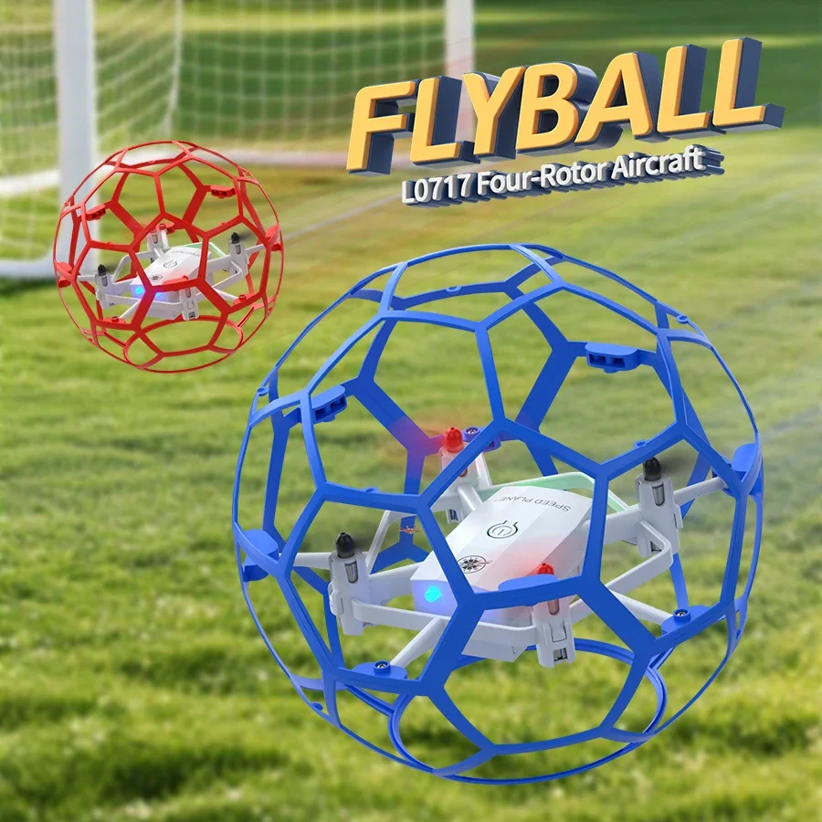 Children's football competition spherical hollow cup football drone science and education quadcopter holiday gift toy