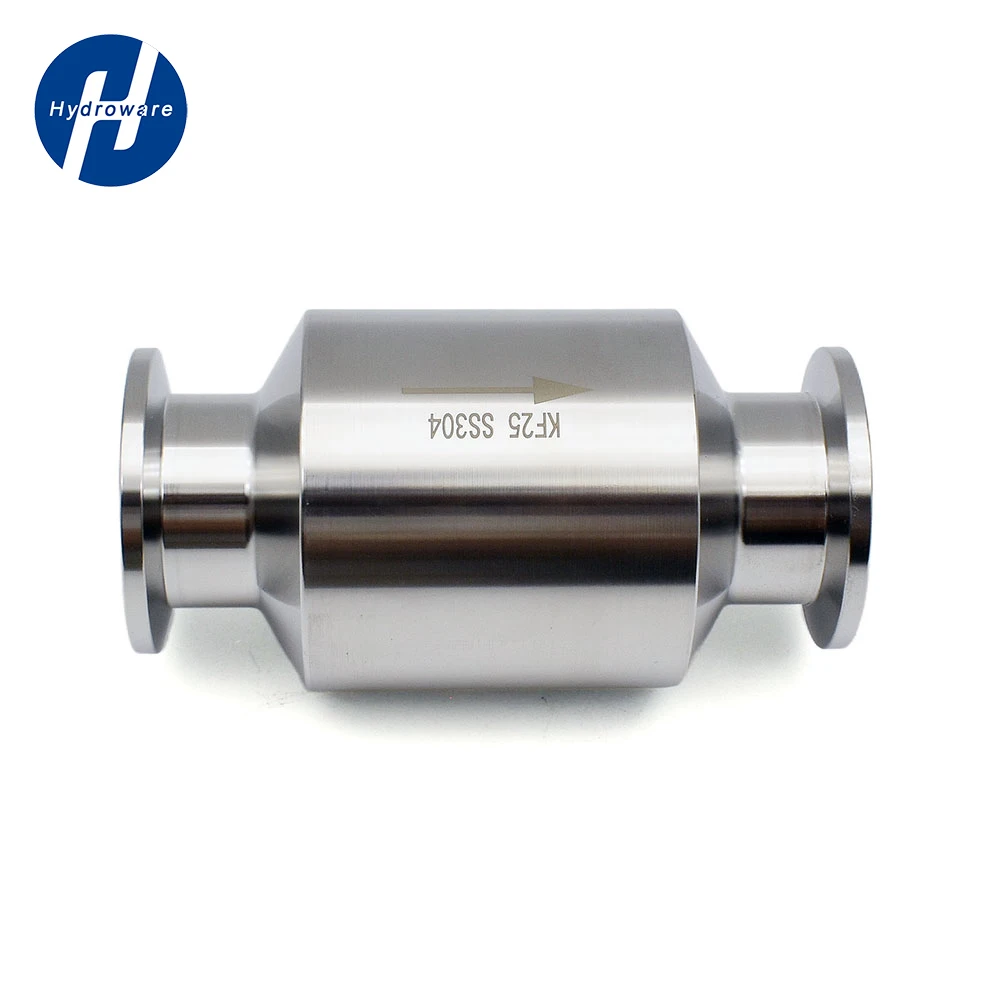 KF vacuum check valve 304 Stainless Steel In-line Non-return One Way Check Valve for Vacuum Pump Homebrew KF16 KF25 KF40 KF50