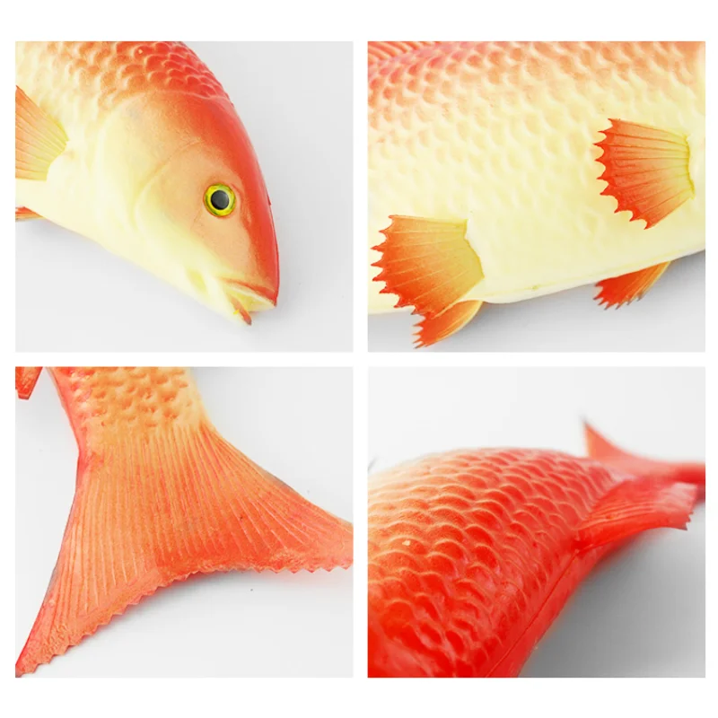 1pc Simulation fish model fake red carp crucian carp Chinese sturgeon toy aquarium hotel seafood decoration photography props